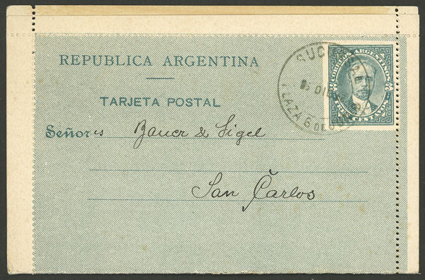 Lot 253 - Argentina Postal stationery -  Guillermo Jalil - Philatino Auction # 2245 ARGENTINA: Special December auction
