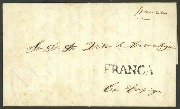 Lot 265 - Argentina POSTAL HISTORY - PREPHILATELY -  Guillermo Jalil - Philatino Auction # 2245 ARGENTINA: Special December auction