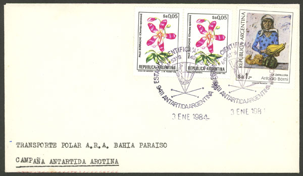Lot 13 - argentine antarctica postal history -  Guillermo Jalil - Philatino Auction # 2246 ARGENTINA: 
