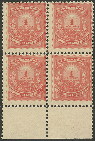 Lot 281 - Argentina general issues - Guillermo Jalil - Philatino Auction # 2246 ARGENTINA: Lot 281 - Argentina general issues - Guillermo Jalil - Philatino Auction # 2246 ARGENTINA: