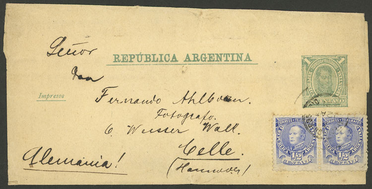 Lot 2006 - Argentina postal history -  Guillermo Jalil - Philatino Auction # 2246 ARGENTINA: 