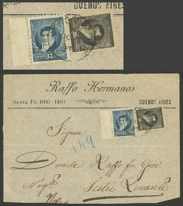 Lot 2009 - Argentina postal history -  Guillermo Jalil - Philatino Auction # 2246 ARGENTINA: 