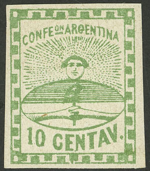 Lot 68 - Argentina confederation -  Guillermo Jalil - Philatino Auction # 2246 ARGENTINA: 