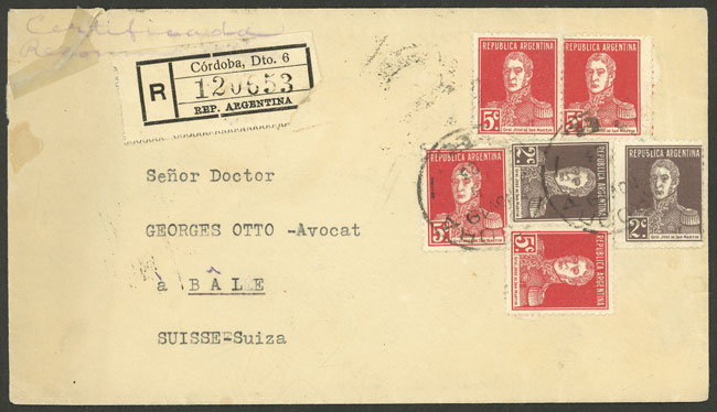 Lot 2036 - Argentina postal history -  Guillermo Jalil - Philatino Auction # 2246 ARGENTINA: 