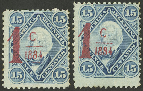 Lot 261 - Argentina general issues - Guillermo Jalil - Philatino Auction # 2246 ARGENTINA: Lot 261 - Argentina general issues - Guillermo Jalil - Philatino Auction # 2246 ARGENTINA:
