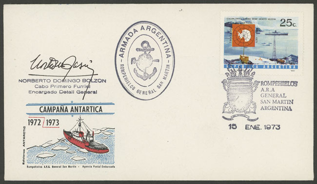 Lot 6 - argentine antarctica postal history -  Guillermo Jalil - Philatino Auction # 2246 ARGENTINA: 