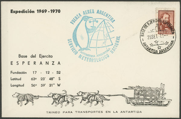 Lot 5 - argentine antarctica postal history -  Guillermo Jalil - Philatino Auction # 2246 ARGENTINA: 
