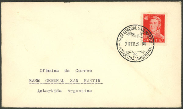 Lot 3 - argentine antarctica postal history -  Guillermo Jalil - Philatino Auction # 2246 ARGENTINA: 