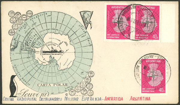 Lot 2 - argentine antarctica postal history -  Guillermo Jalil - Philatino Auction # 2246 ARGENTINA: 