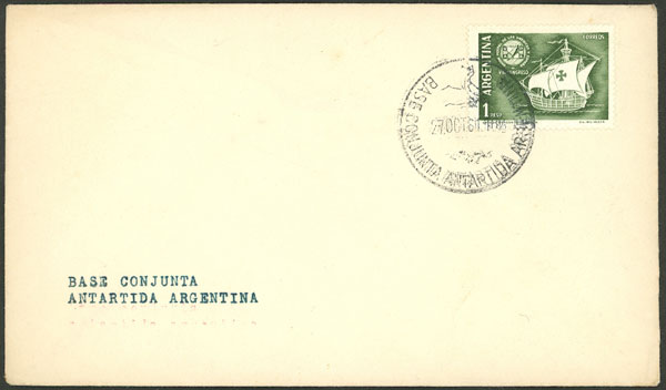 Lot 4 - argentine antarctica postal history -  Guillermo Jalil - Philatino Auction # 2246 ARGENTINA: 