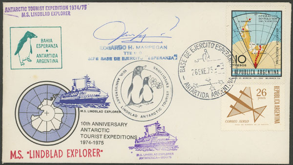 Lot 10 - argentine antarctica postal history -  Guillermo Jalil - Philatino Auction # 2246 ARGENTINA: 