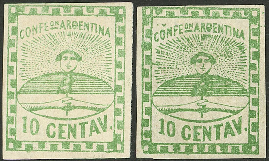 Lot 69 - Argentina confederation -  Guillermo Jalil - Philatino Auction # 2246 ARGENTINA: 