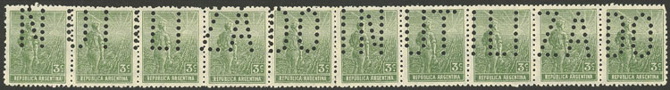 Lot 95 - Argentina general issues -  Guillermo Jalil - Philatino Auction # 2247 ARGENTINA: Special end-of-year auction