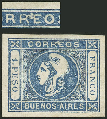 Lot 7 - Argentina cabecitas -  Guillermo Jalil - Philatino Auction # 2247 ARGENTINA: Special end-of-year auction
