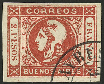 Lot 6 - Argentina cabecitas -  Guillermo Jalil - Philatino Auction # 2247 ARGENTINA: Special end-of-year auction