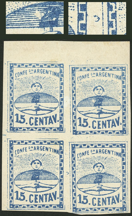 Lot 13 - Argentina confederation -  Guillermo Jalil - Philatino Auction # 2247 ARGENTINA: Special end-of-year auction