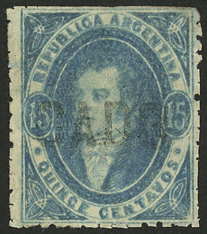 Lot 26 - Argentina rivadavias -  Guillermo Jalil - Philatino Auction # 2247 ARGENTINA: Special end-of-year auction