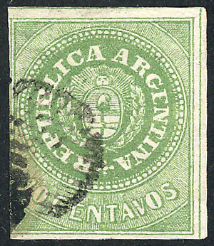 Lot 14 - Argentina escuditos -  Guillermo Jalil - Philatino Auction # 2247 ARGENTINA: Special end-of-year auction