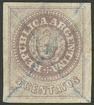 Lot 17 - Argentina escuditos -  Guillermo Jalil - Philatino Auction # 2301 ARGENTINA: General auction with very interesting material