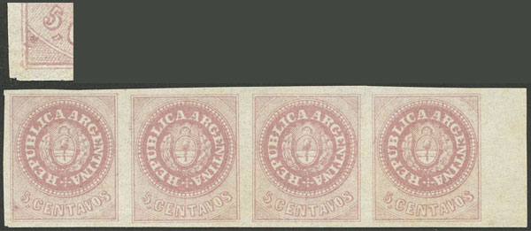 Lot 13 - Argentina escuditos -  Guillermo Jalil - Philatino Auction # 2301 ARGENTINA: General auction with very interesting material