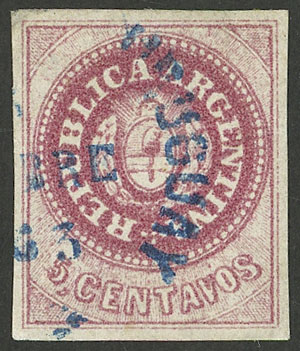 Lot 23 - Argentina escuditos -  Guillermo Jalil - Philatino Auction # 2301 ARGENTINA: General auction with very interesting material
