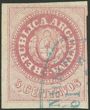 Lot 14 - Argentina escuditos -  Guillermo Jalil - Philatino Auction # 2301 ARGENTINA: General auction with very interesting material