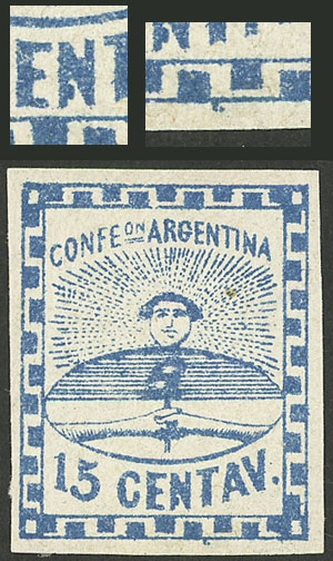 Lot 10 - Argentina confederation -  Guillermo Jalil - Philatino Auction # 2301 ARGENTINA: General auction with very interesting material