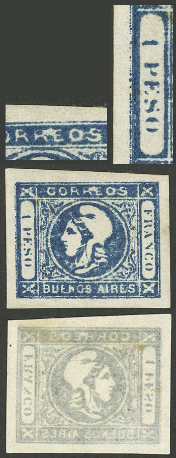 Lot 7 - Argentina cabecitas -  Guillermo Jalil - Philatino Auction # 2302 ARGENTINA: Special January auction!