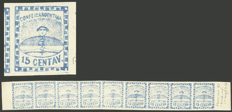 Lot 14 - Argentina confederation -  Guillermo Jalil - Philatino Auction # 2302 ARGENTINA: Special January auction!