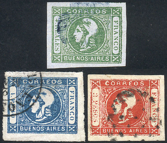 Lot 3 - Argentina cabecitas -  Guillermo Jalil - Philatino Auction # 2302 ARGENTINA: Special January auction!