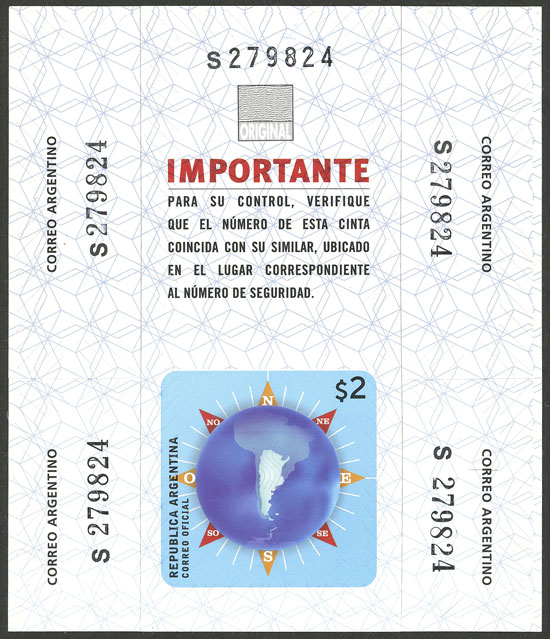 Lot 153 - Argentina parcel post seals -  Guillermo Jalil - Philatino Auction # 2302 ARGENTINA: Special January auction!