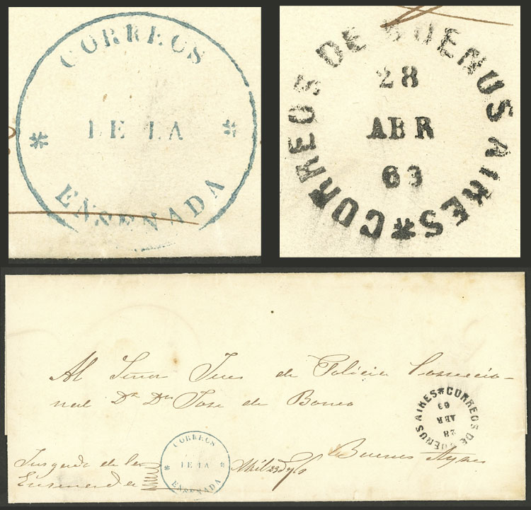 Lot 167 - Argentina postal history -  Guillermo Jalil - Philatino Auction # 2302 ARGENTINA: Special January auction!
