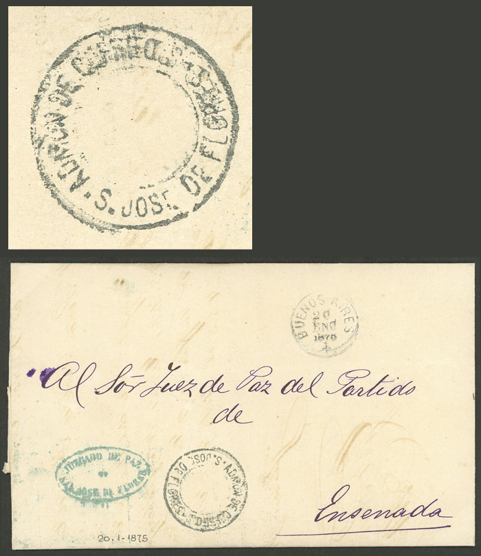 Lot 173 - Argentina postal history -  Guillermo Jalil - Philatino Auction # 2302 ARGENTINA: Special January auction!