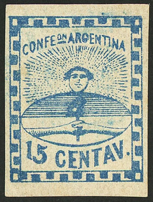 Lot 41 - Argentina confederation -  Guillermo Jalil - Philatino Auction # 2303 ARGENTINA: