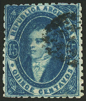 Lot 63 - Argentina rivadavias -  Guillermo Jalil - Philatino Auction # 2303 ARGENTINA: