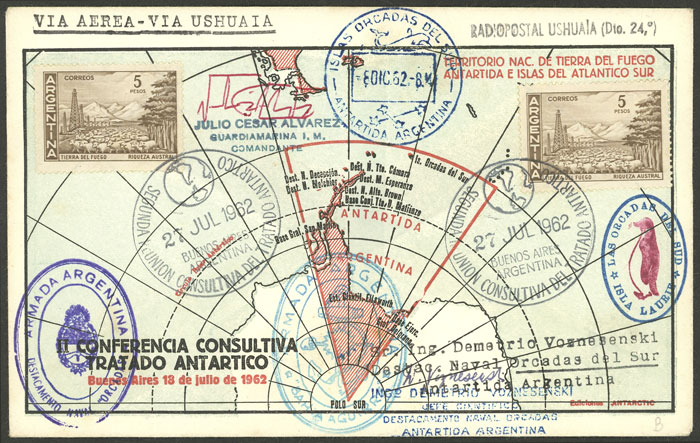 Lot 2 - antarctica Argentina -  Guillermo Jalil - Philatino Auction # 2303 ARGENTINA: