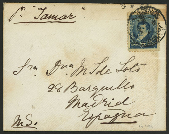 Lot 1490 - Argentina postal history -  Guillermo Jalil - Philatino Auction # 2304 ARGENTINA: 