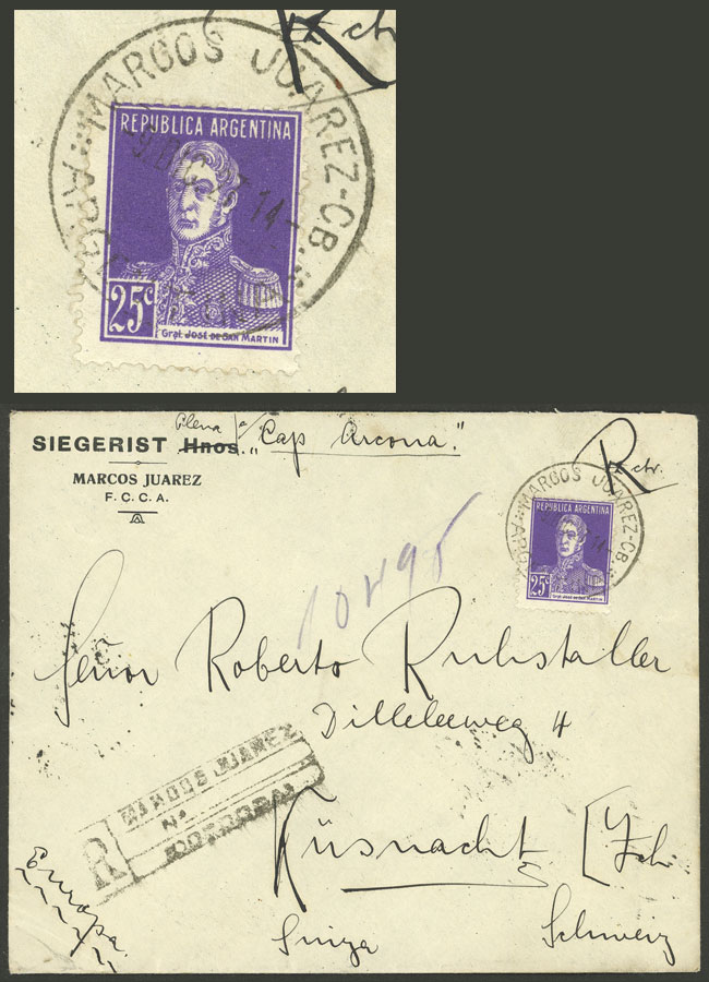 Lot 1514 - Argentina postal history - Guillermo Jalil - Philatino Auction # 2304 ARGENTINA: Lot 1514 - Argentina postal history - Guillermo Jalil - Philatino Auction # 2304 ARGENTINA: