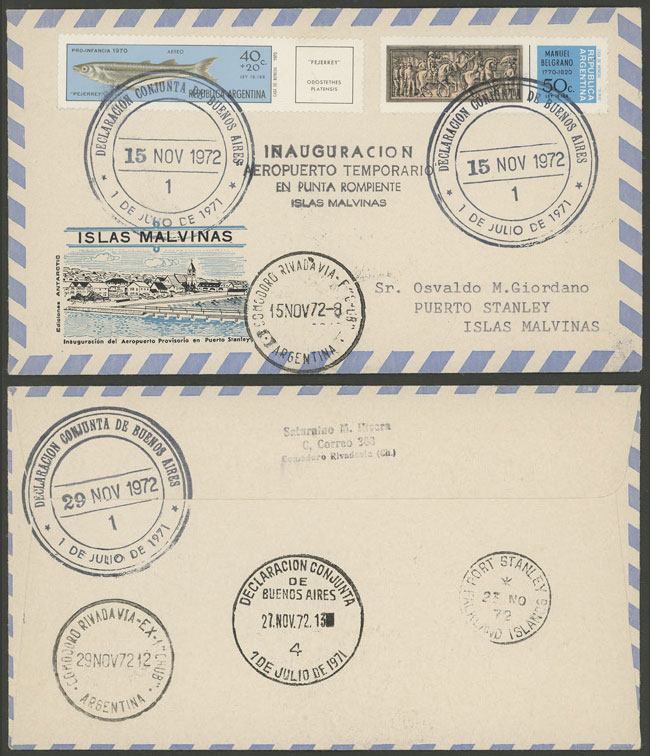 Lot 1565 - Argentina postal history - Guillermo Jalil - Philatino Auction # 2304 ARGENTINA: Lot 1565 - Argentina postal history - Guillermo Jalil - Philatino Auction # 2304 ARGENTINA: