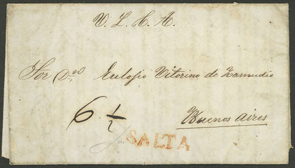Lot 1482 - Argentina forerunners -  Guillermo Jalil - Philatino Auction # 2304 ARGENTINA: 