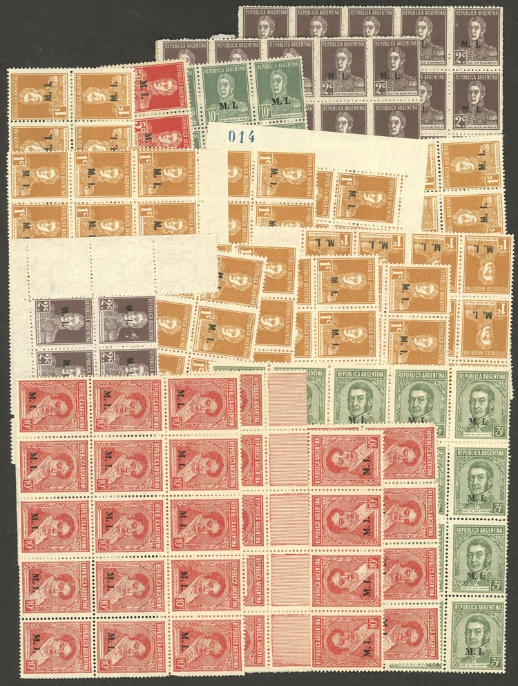 Lot 1413 - Argentina official stamps -  Guillermo Jalil - Philatino Auction # 2304 ARGENTINA: 