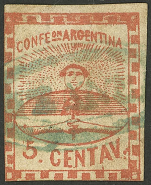Lot 30 - Argentina confederation -  Guillermo Jalil - Philatino Auction # 2304 ARGENTINA: 