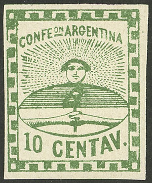 Lot 31 - Argentina confederation -  Guillermo Jalil - Philatino Auction # 2304 ARGENTINA: 