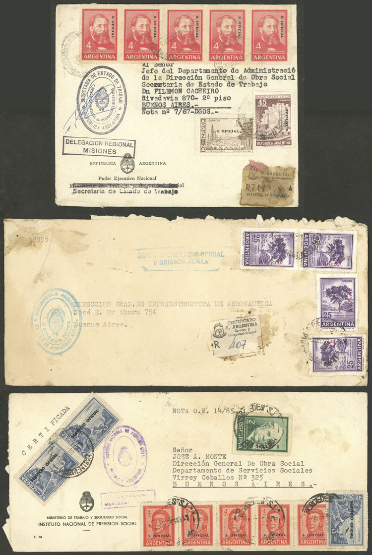 Lot 1427 - Argentina official stamps -  Guillermo Jalil - Philatino Auction # 2304 ARGENTINA: 