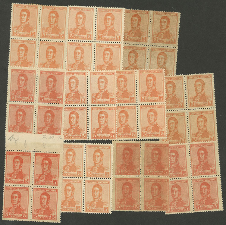 Lot 312 - Argentina general issues -  Guillermo Jalil - Philatino Auction # 2304 ARGENTINA: 