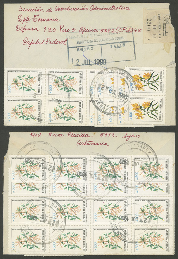 Lot 1616 - Argentina postal history -  Guillermo Jalil - Philatino Auction # 2304 ARGENTINA: 