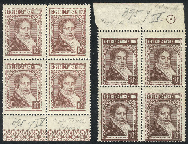 Lot 483 - Argentina general issues -  Guillermo Jalil - Philatino Auction # 2304 ARGENTINA: 