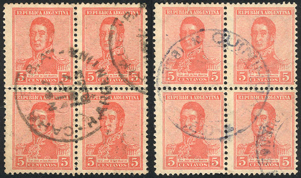 Lot 296 - Argentina general issues -  Guillermo Jalil - Philatino Auction # 2304 ARGENTINA: 