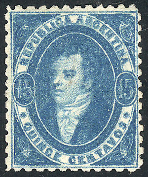 Lot 62 - Argentina rivadavias -  Guillermo Jalil - Philatino Auction # 2304 ARGENTINA: 