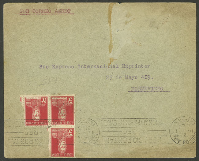 Lot 180 - Argentina POSTAL HISTORY - FLIGHTS -  Guillermo Jalil - Philatino Auction # 2305 ARGENTINA: Special February auction